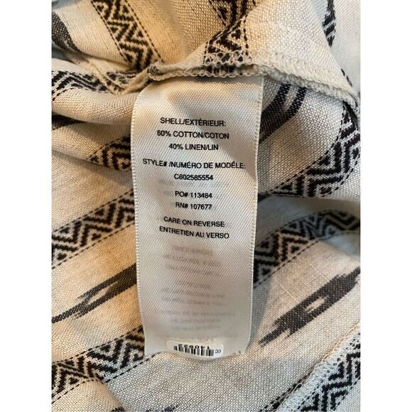 Alice + Olivia Isabelle Cotton/Linen Blend Sleeveless Shirtdress SMALL - Picture 6 of 6